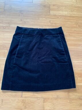 J Crew Dark Blue Velvet Skirt
